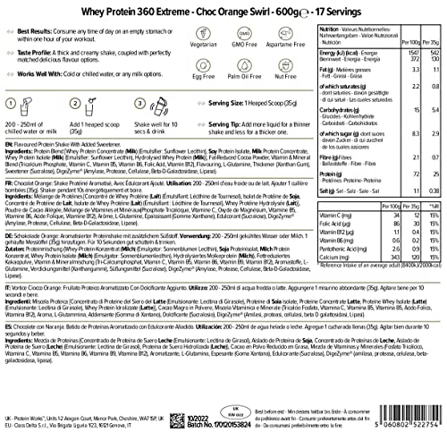 Protein Works - Whey Protein 360 Extreme | Added Vitamins | Muscle Building and Recovery Protein Works Au supplements