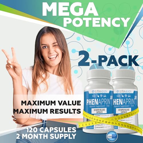 PhenAprin XR Maximum Strength Appetite Suppressant Diet Pills - 2-Pack, Metabolism Boosting SutraHealth Au supplements