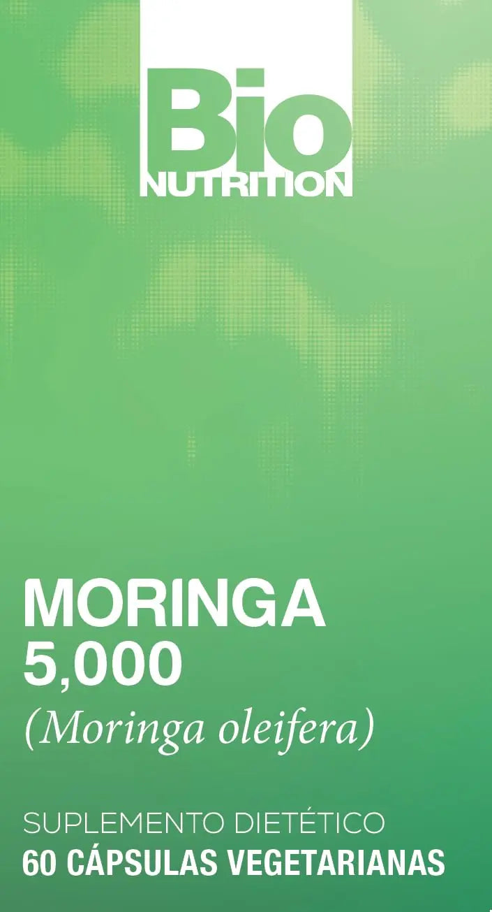 Bio Nutrition Moringa 5000mg 60 Vegetarian Capsules | Complete Green Superfood | Nature's Multivitamin | Energy and Gut Health Bio Nutrition Au supplements
