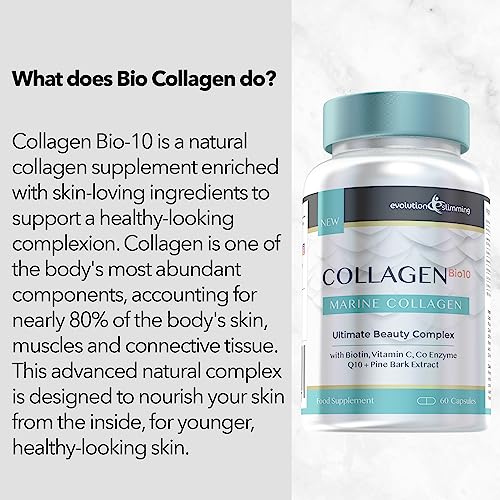 Collagen Bio-10 with Marine Collagen, Biotin & Co-Enzyme Q10 (60 Capsules) Evolution Slimming Au supplements