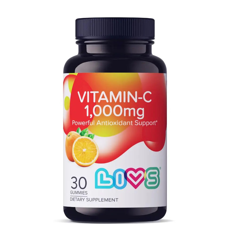 Vitamin C 1000mg Gummies for Kids & Adults |Antioxidant & Immune Support Supplement | Vegan Multivitamin for Hair, Skin & Nails LIVS Au supplements