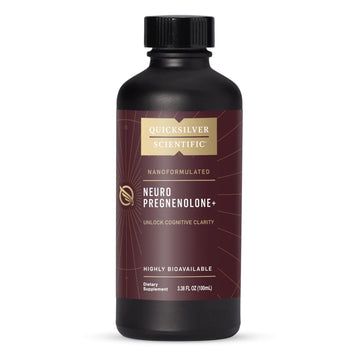 Quicksilver Scientific Neuro Pregnenolone+ - Brain Support Supplement for Neurological Health - Neuroactive Ingredients - Rapid Absorption - Vegan, Sugar-Free & Gluten-Free - 3.38 fl oz (20 Servings) Quicksilver Scientific Au supplements