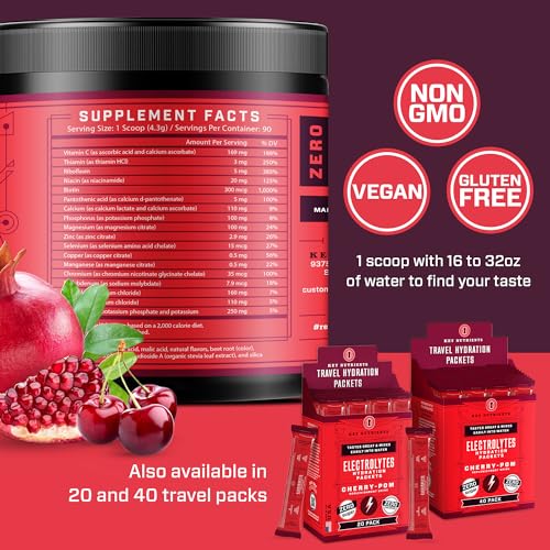 KEY NUTRIENTS Multivitamin Electrolytes Powder No Sugar - Sweet Cherry Pom Electroly KEY NUTRIENTS Au supplements