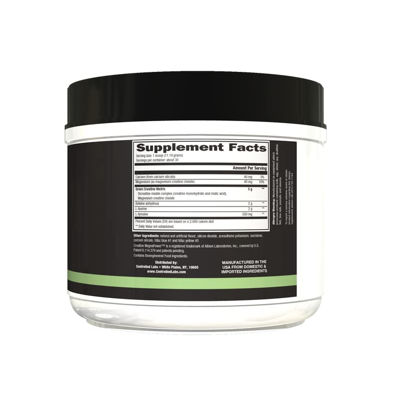 CONTROLLED LABS Green Magnitude Supplement, Synergistic Creatine Formula Powder CONTROLLED LABS Au supplements