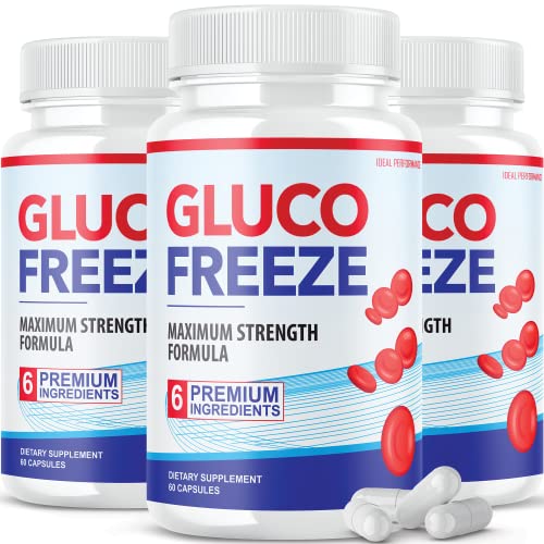 (3 Pack) Glucofreeze Pills - Official Formula Gluco Freeze Pills - Glucofreeze Pills Sugar IDEAL PERFORMANCE Au supplements