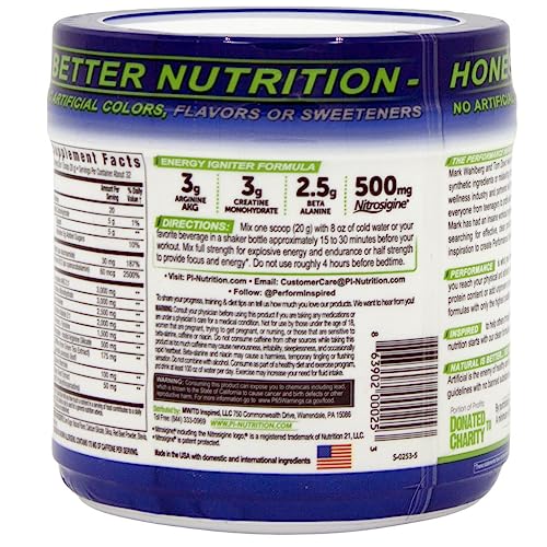 PERFORMANCE INSPIRED Nutrition Pre-Workout Powder - Contains Citrulline - Nitrosigine PERFORMANCE INSPIRED Au supplements