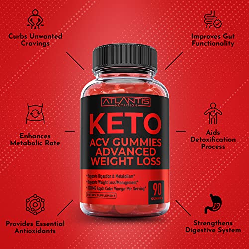 Keto ACV Gummies for Weight Loss - Supports Digestion, Advanced Weight Loss, Detox Atlantis Nutrition Au supplements