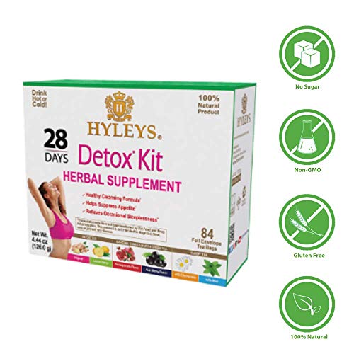 Hyleys Detox Tea for Cleanse and Weight Loss - 28 Day Kit - 84 Tea Bags (9 Pack) HYLEYS Au supplements