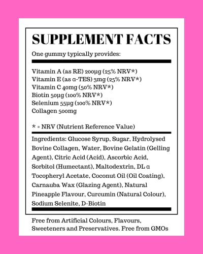 Collagen Gummies with Vitamins for Women Men Adults - Skin, Hair, Nail & Cartilage Health Pure Food Supplements Au supplements