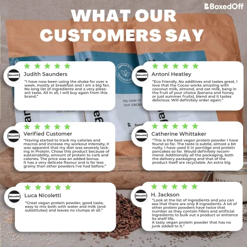 Vegan Protein Powder, Complete Plant Based Protein - 5 Plant Protein Sources - No Additives Boxed Off Au supplements