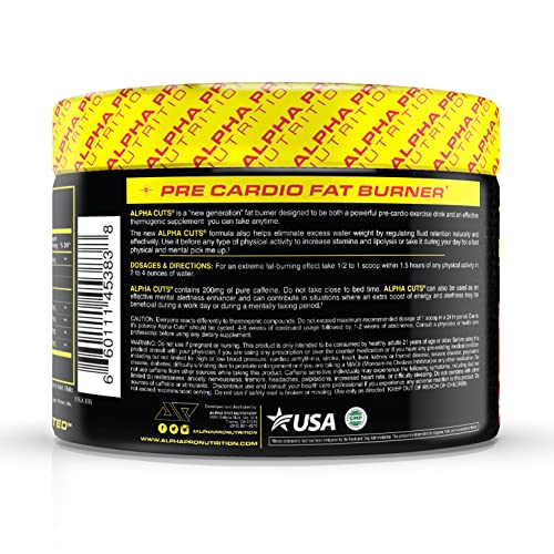 Alpha Pro Nutrition Alpha Cuts Fat Burner Thermogenic Men Women Pre Cardio Workout Alpha Pro Nutrition Au supplements