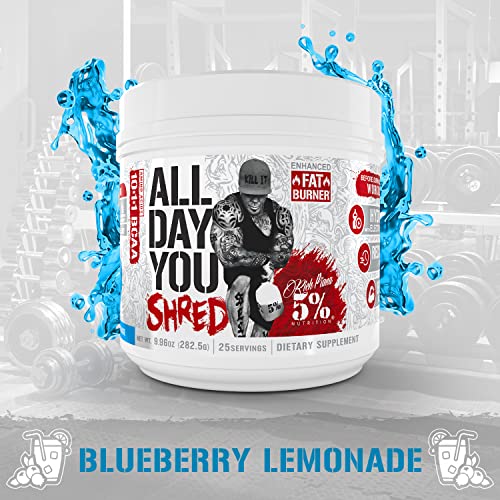 5% Nutrition Rich Piana AllDayYou Shred BCAA Powder | Amino Acid Supplement 5% Nutrition Au supplements