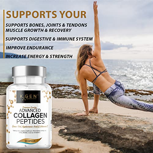 Pure Collagen Supplements Capsules Grass Fed Advanced Multi Collagen Peptides K GEN rejuvenation nutrition Au supplements