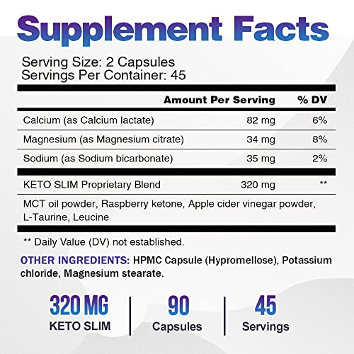 VEGEPOWER Keto Fast Diet Pills- Ketone Slim Pro 180 Capsules-Apple Cider Vinegar VEGEPOWER Au supplements