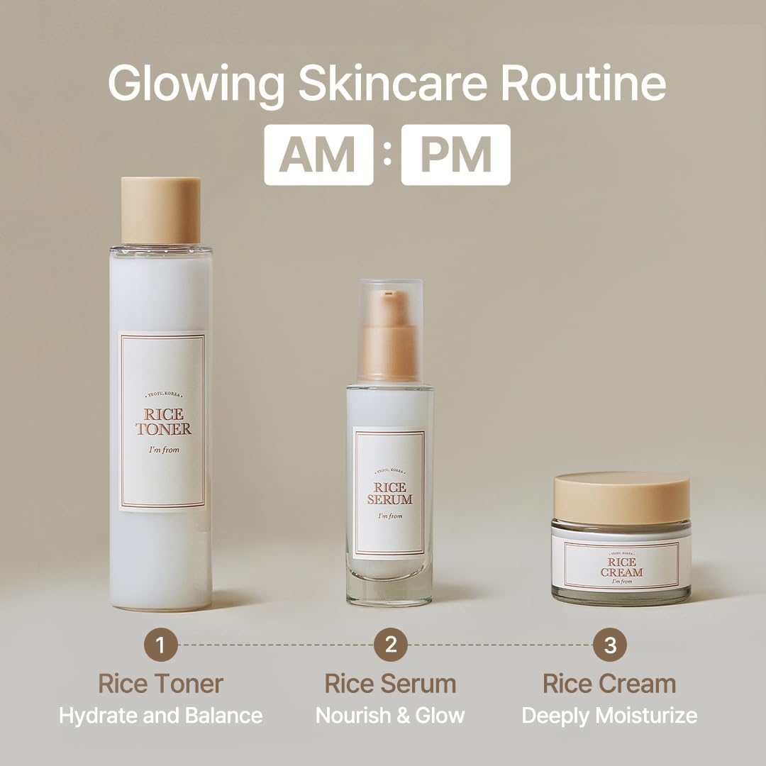 I'm From Rice Toner, 77.78% Rice Extract from Korea, Glow Essence with Niacinamide I'm from Au supplements