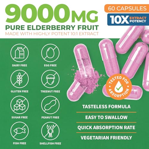 ForestLeaf Sambucus Elderberry with Vitamin C and Zinc - 9000mg Ult ForestLeaf Au supplements