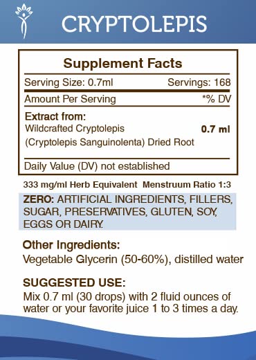 Secrets of the Tribe Cryptolepis Tincture Alcohol-Free Extract, High-Potency Herbal Drops Secrets of the Tribe Au supplements