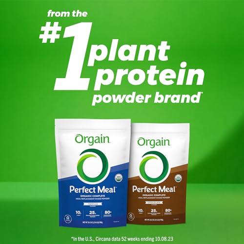 Orgain Organic Perfect Meal Replacement Protein Powder, Chocolate - 25g Plant Based Orgain Au supplements
