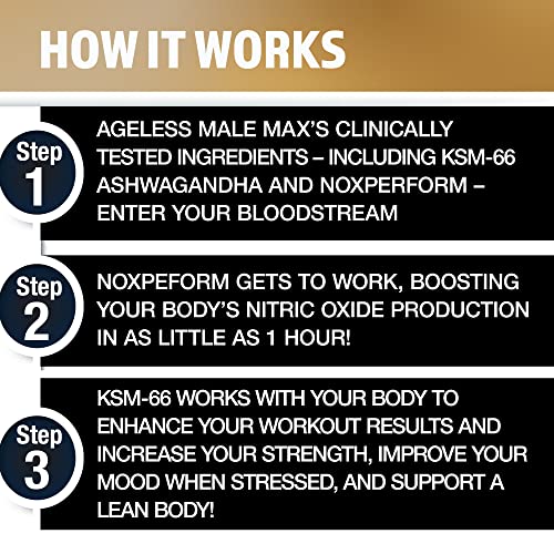 Ageless Male Max Chewable Nitric Oxide Booster Supplement for Men – High Potency New Vitality Au supplements