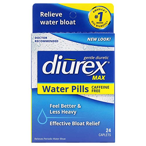 Diurex Max Water Pills - Maximum Strength Caffeine Free Diuretic - Relieve Water Bloat - 24 Count Diurex Au supplements