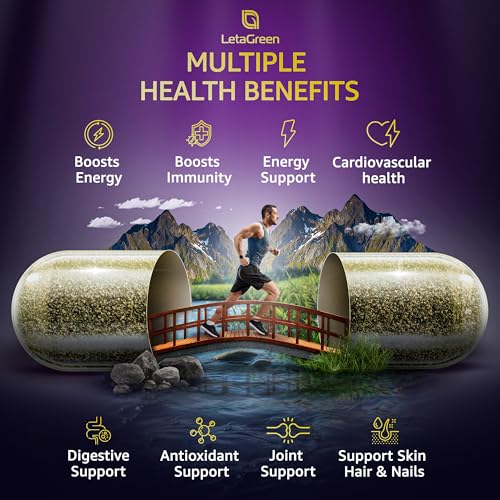LetaGreen Irish Sea Moss Capsules – 120 Wildcrafted Sea Moss Pills with Black Seed Oil LetaGreen Au supplements