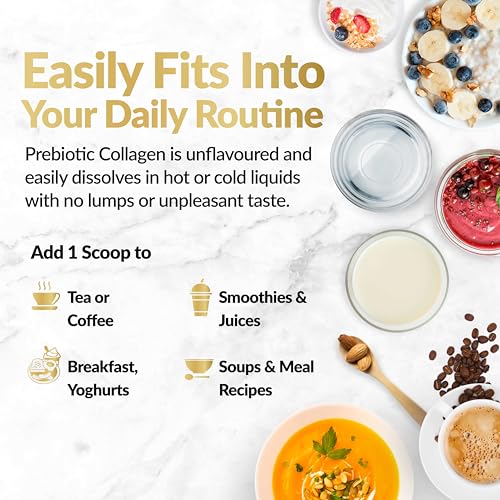 Prebiotic Collagen Powder - 390g Hydrolysed Bovine Collagen Peptides with Prebiotics for Gut Health & Skin Inner Vitality Au supplements
