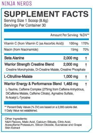 eFlow Nutrition ENRAGE Pre Workout - Energy, Focus, Pumps, and Strength - Ninja Nerds eFlow Nutrition Au supplements