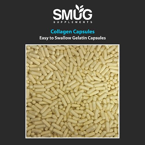 SMUG Supplements Collagen Capsules - 60 High Strength 400mg Pills - Promotes Healthy Skin SMUG Supplements Au supplements