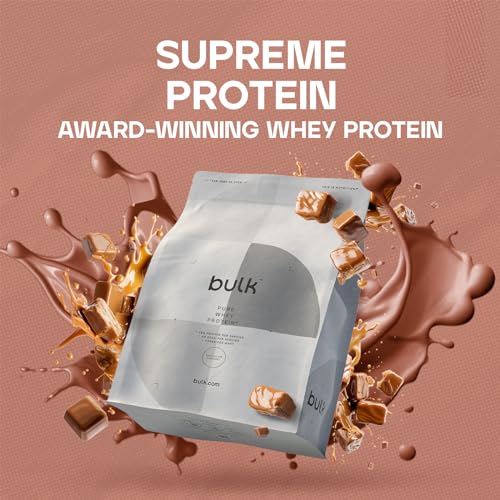 Bulk Pure Whey Protein Powder Shake, Chocolate Caramel, 2.5 kg, Packaging May Vary Bulk Au supplements