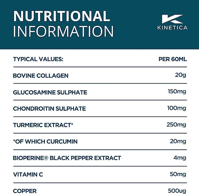 Kinetica Collagen with Turmeric (12-Pack) 20g Collagen & 50mg Vitamin C. Orange & Mango Flavour Kinetica Au supplements