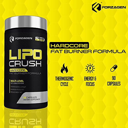 Forzagen Lipocrush Thermogenic Fat Burner for Men and Women, 90 Belly Fat Burner Forzagen Au supplements