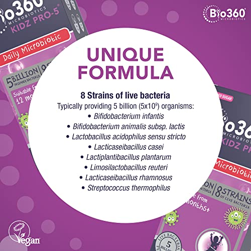 Natures Aid Bio360 Kidz Pro-5 (5 Billion Bacteria) from Natures Aid, Children's Microbiotic natures aid Au supplements