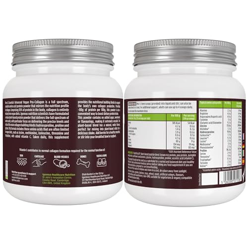 Vegan Collagen Powder, Plant-Based Peptide Protein Supplement with Glycine, 21 Amino Acids & Vitamin C, Complete Collagen Igennus Healthcare Nutrition Au supplements