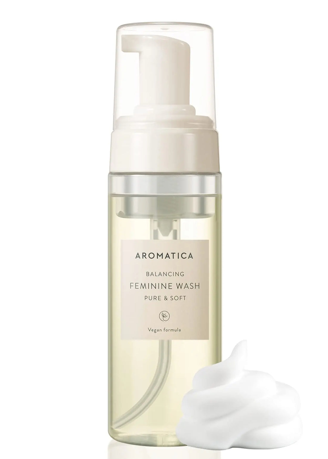 AROMATICA Pure and Soft Feminine Foaming Wash | Vegan, pH-Balanced, Natural Ingredients AROMATICA uk supplements