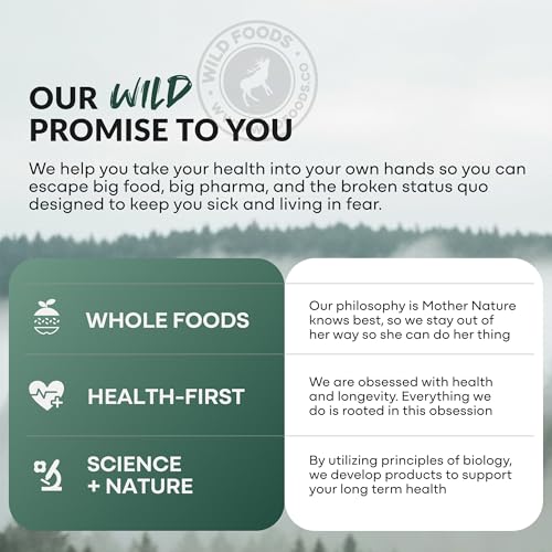 Wild Foods Fish Oil Omega 3 Supplements | 1600 mg | Highly-Potent: DPA, DHA, EPA | Burpless, Odorless, Non-GMO, Gluten Free | For Brain & Heart Health, Joint Support | 60 Capsules (1 pk) | 30 Servings Wild Foods Au supplements