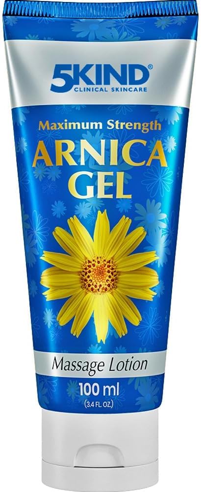 5kind Maximum Strength Arnica Bruise Gel 3.4 Fl Oz - Arnica Gel for Bruising and Swelling - Arnica Montana Gel with High Concentration Extract - Non-Greasy Formula 5kind clinical skincare Au supplements