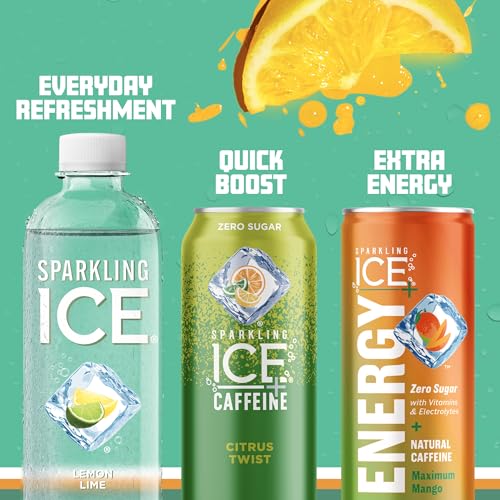Sparkling Ice, Lemon Lime Sparkling Water, Zero Sugar Flavored Water, with Vitamins Sparkling ICE Au supplements