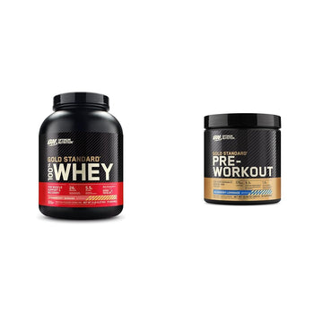 Optimum Nutrition Gold Standard 100% Whey Protein Powder & Gold Standard Pre-Workout Optimum Nutrition Au supplements