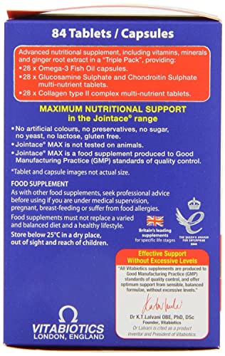 Jointace Vitabiotics Max, 84 Count (Pack of 1) Vitabiotics Au supplements