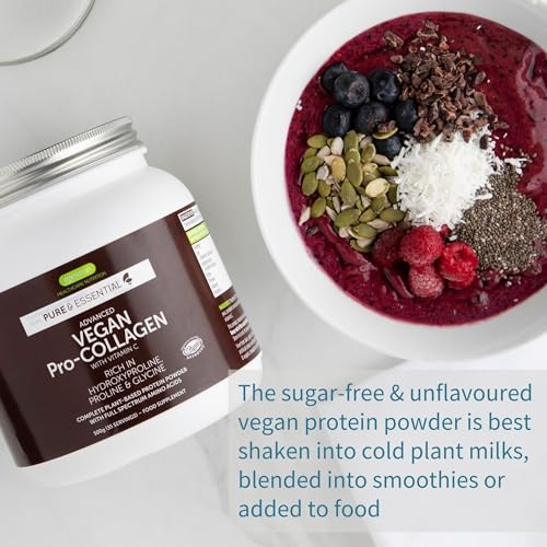 Vegan Collagen Powder, Plant-Based Peptide Protein Supplement with Glycine, 21 Amino Acids & Vitamin C, Complete Collagen Igennus Healthcare Nutrition Au supplements