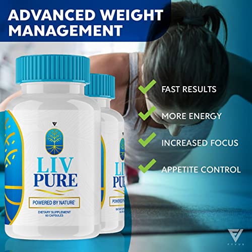 (5 Pack) Liv Pure Pills, Livpure Liver Detox Cleanse Management Capsules Advanced Formula Fyvus Au supplements