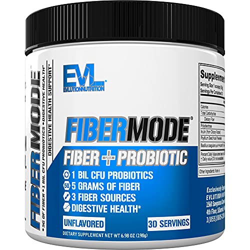 Evlution Nutrition FiberMode Fiber Plus Probiotic - 5 Grams of Fiber, Digestive Health Evlution Au supplements