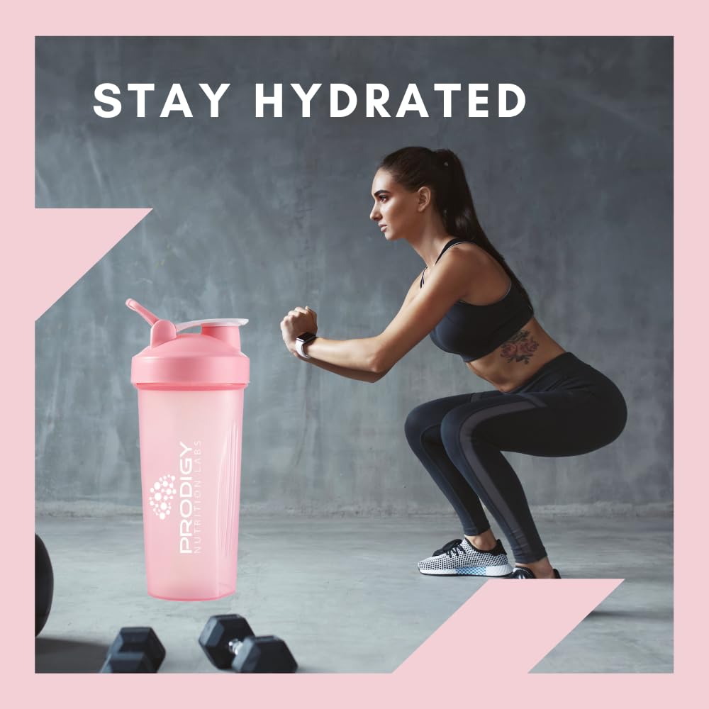 Protein Shaker 20oz Large Shaker Bottle Perfect for Workout Supplements, Protein powder Prodigy Nutrition Labs Au supplements