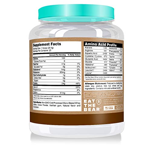 Eat the Bear Whey Protein Isolate Protein Powder 2 lbs (Chocolate) Eat The Bear Au supplements