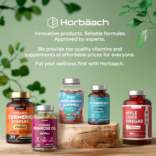 Vitamin B6 and B12 Tablets High Strength | 60 Count | with 100mg of Vitamin B6 Horbäach Au supplements