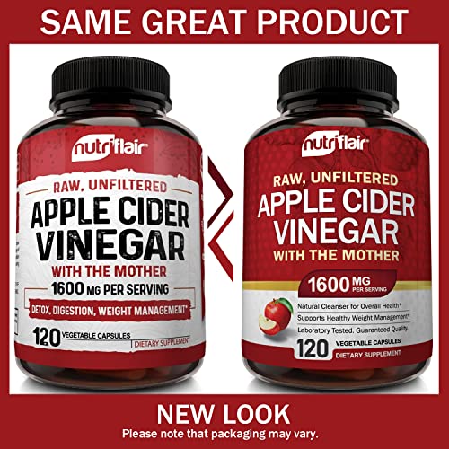 Apple Cider Vinegar Capsules with The Mother - 120 Vegan ACV Pills NutriFlair Au supplements