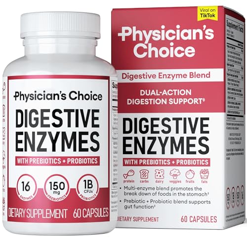 Physician's CHOICE Digestive Enzymes - Multi Enzymes, Organic Prebiotics & Probiotics Physician's CHOICE Au supplements