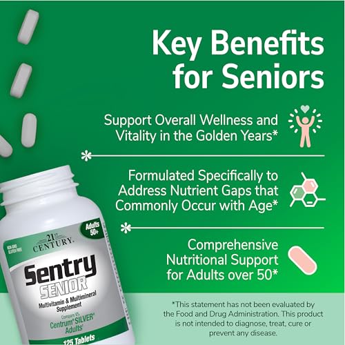 21st Century Sentry Senior Tablets, 265 Count 21st Century Au supplements
